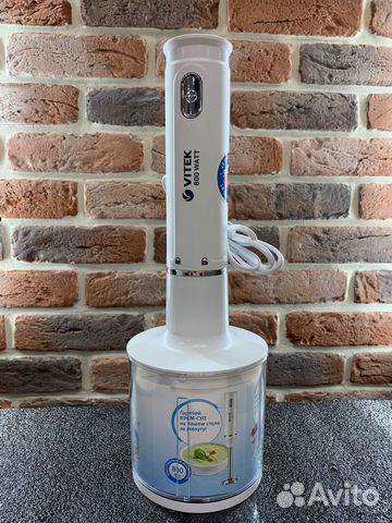 Погружной блендер vitek VT-3407, белый