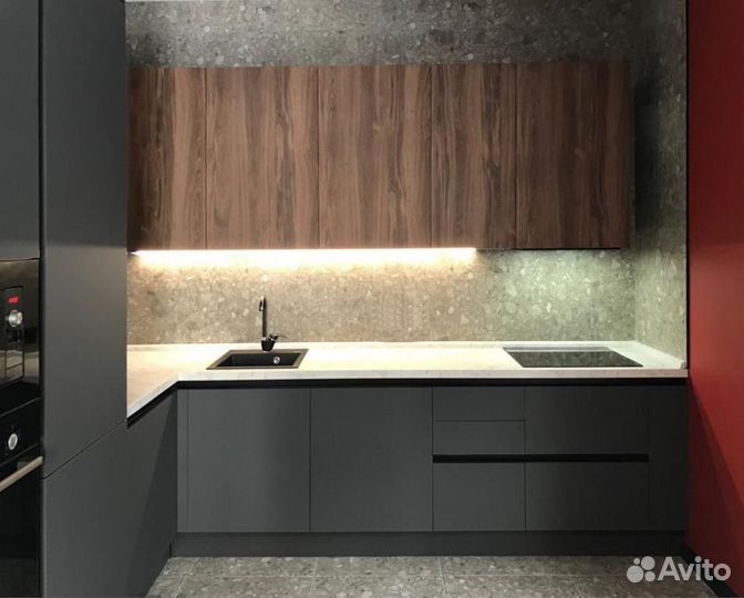 Прямая кухня на заказ. Производство