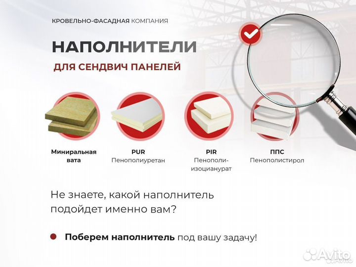 Стеновые сэндвич панели ппс-250. От 100кв/м