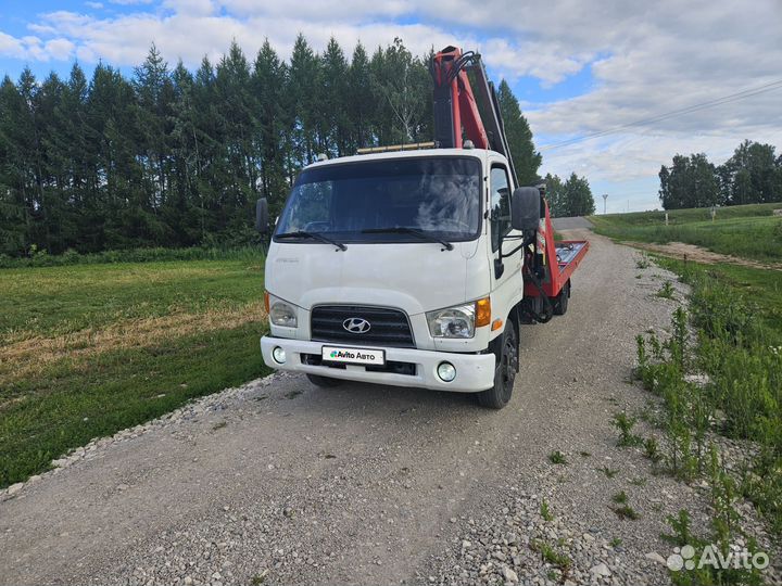 Эвакуатор Hyundai HD78 с КМУ FASSI, 2013