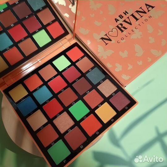 Палетка тени Norvina 25цветов