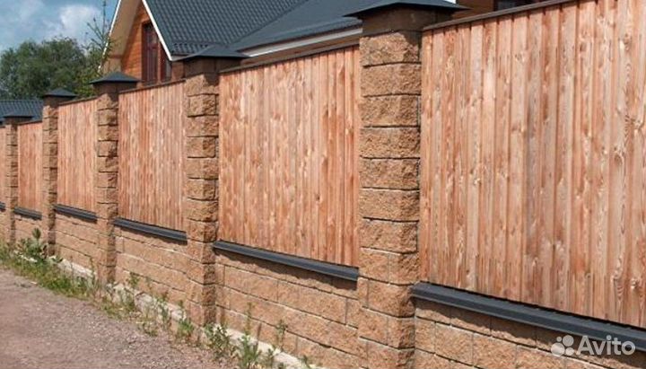 Забор из профлиста ,калитки под ключ