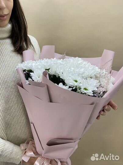 Цветы хризантемы свежие