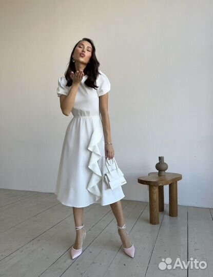 Вечернее платье белое