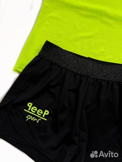 Майка шорты для гимнастики