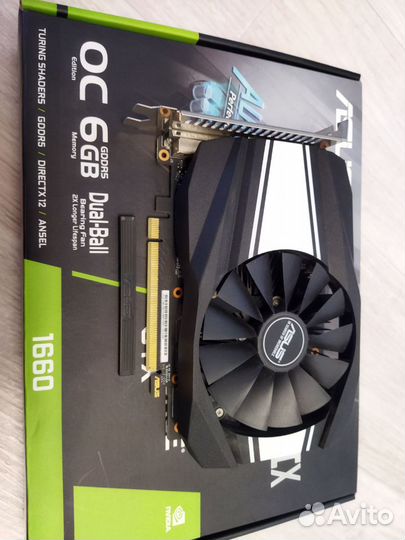 Видеокарта gtx 1660 OC 6gb Asus на гарантии