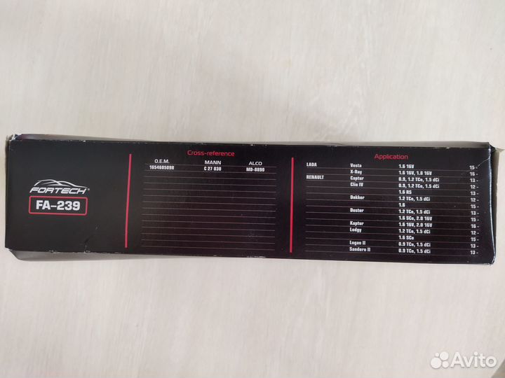 Воздушный фильтр ваз Веста