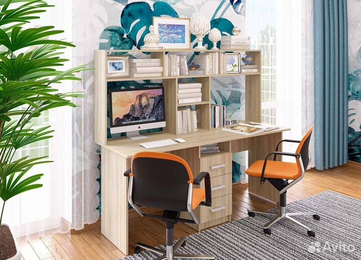 Компьютерный стол для двоих