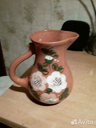 Большой кувшин глиняный СССР