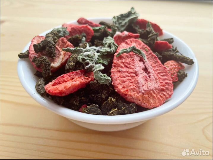 Иван-чай 1кг с клубникой и мятой 2023, польза