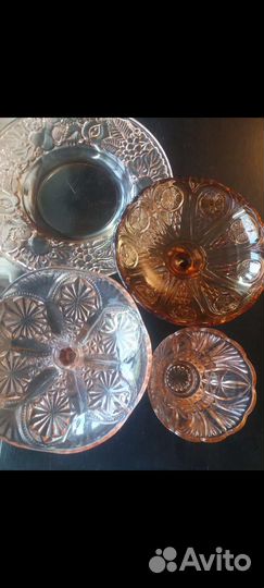 Редкие стеклянные вазы.коллекция