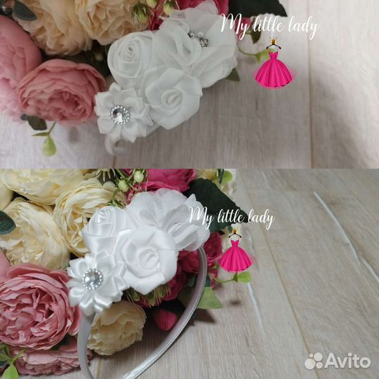 Ободки Кукла, Бант, Корона, Цветок много новые