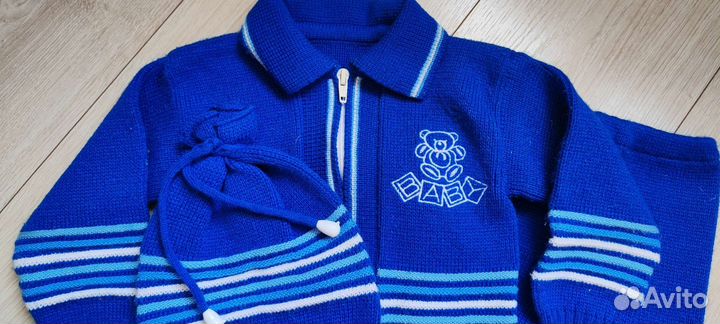 Костюм детский фабричная вязка, 9-12