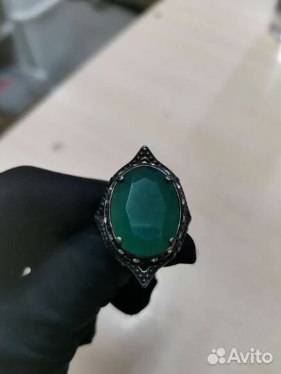 Комплект серьги и кольцо Бижутерия СССР (Ч)