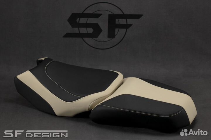 Сиденье для BMW R1200/1250GS Creamy Mild Pit Stop