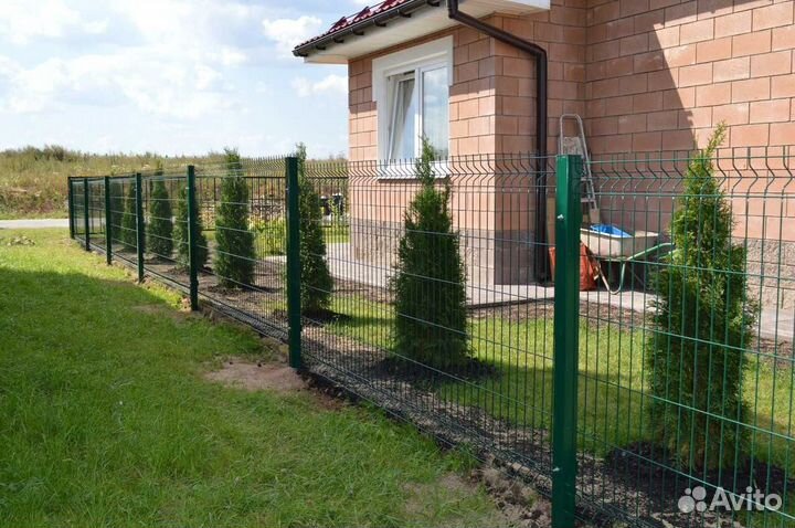 Заборы с калиткой 3Д под заказ 3м