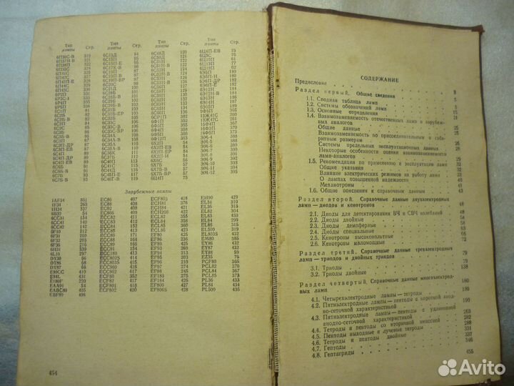 Справочник по радио лампам их аналогам