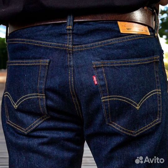 Джинсы Levis 501 селвидж на болтах