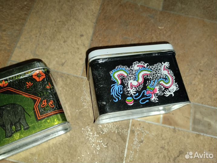 Металлические коробки от чая СССР