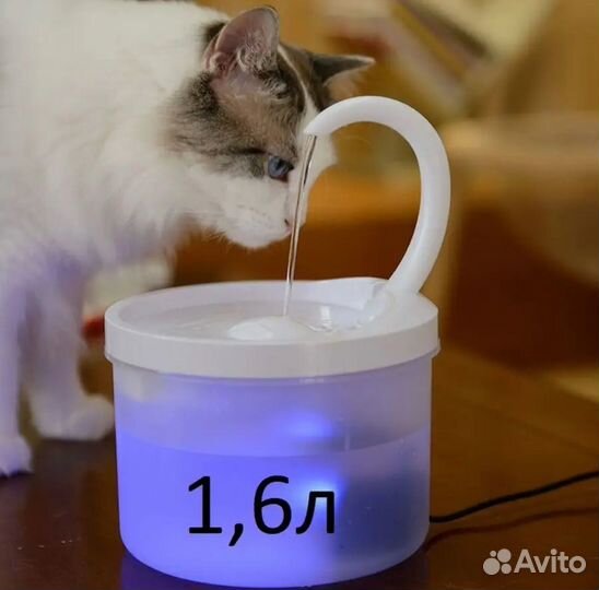 Фонтан поилка для кошек