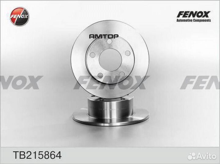 Fenox TB215864 Диск тормозной Audi 100 90-94 Задни