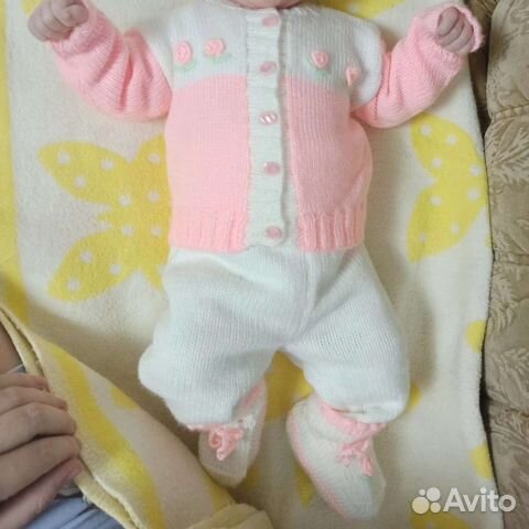 Вязаный костюм для девочки