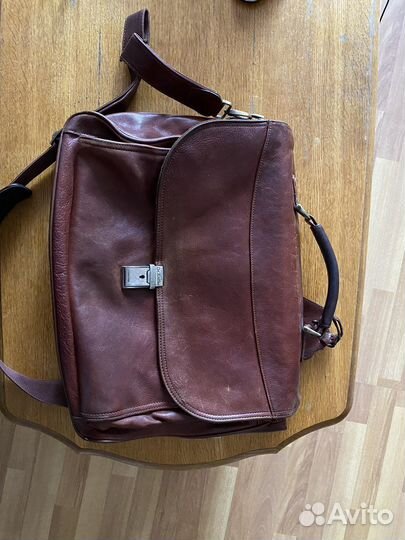 Мужской кожаный портфель dr koffer