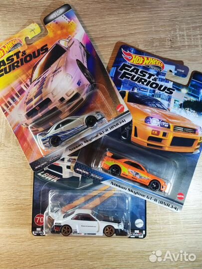 Hot wheels premium Nissan Skyline R34 Форсаж