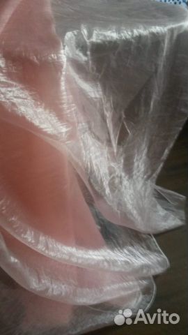 Шторы органза вуаль с утяжелителем 8 м