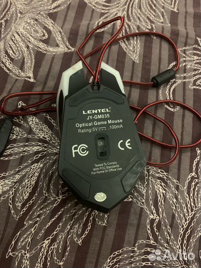 Мышка проводная с подсветкой