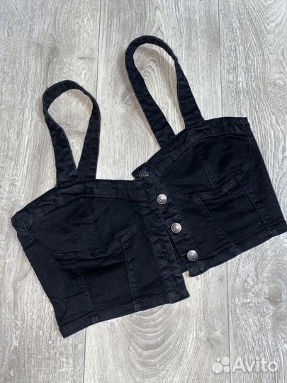 Топ джинсовый pull&bear