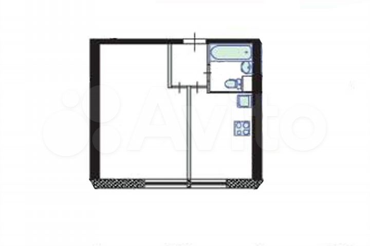 1-к. квартира, 31,3 м², 1/5 эт.