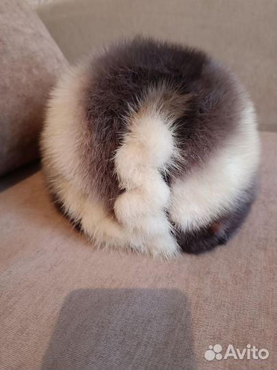 Шапка зимняя норковая женская