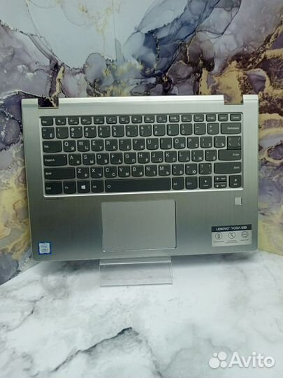 Клавиатура топкейс Lenovo yoga 530 снятая Серая