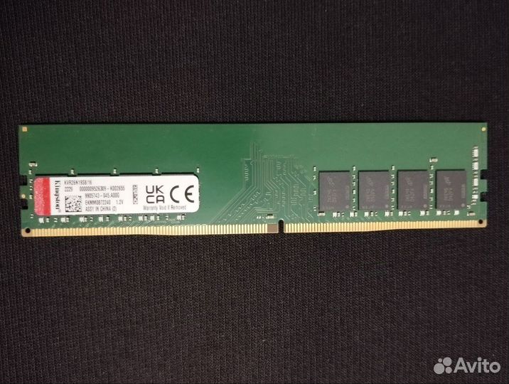 Оперативная память KVR26N19S8/16гб
