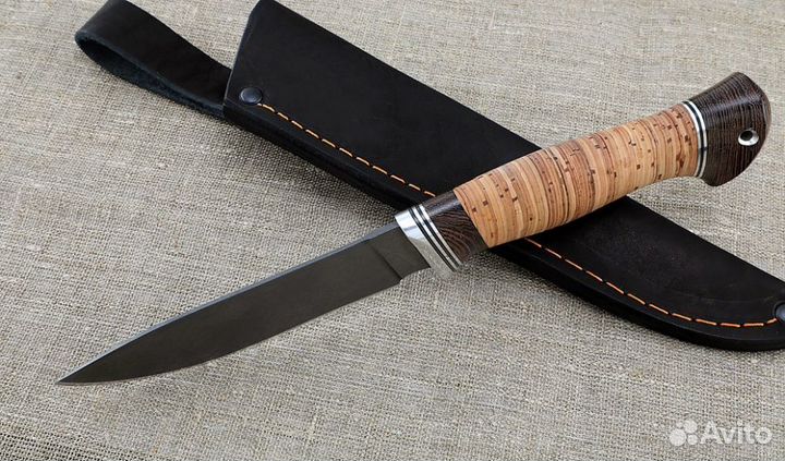 Нож Фокс Х12мф рукоять береста