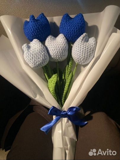 Вязаные цветы