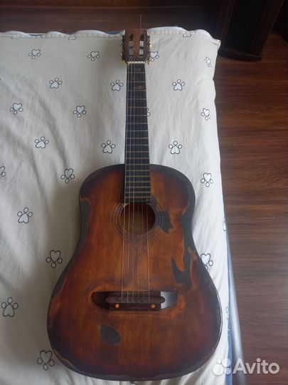 Гитара 6 струн Россия с Цоем