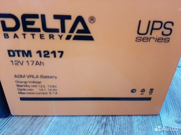 Аккумулятор delta DT1218