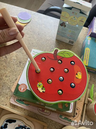 Сортер магнитная рыбалка с червячками