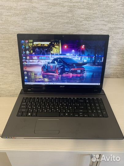 Ноутбук 17 дюймов Acer SSD/8gb/4 ядра