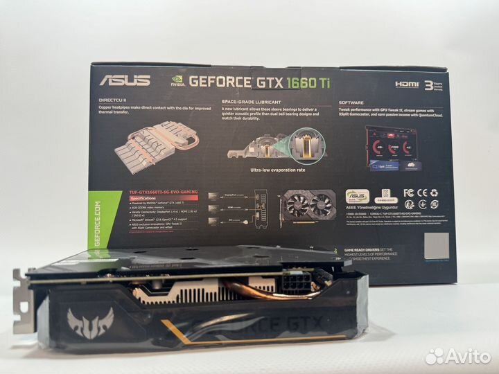 Видеокарта asus GTX 1660 Ti TUF Gaming OC