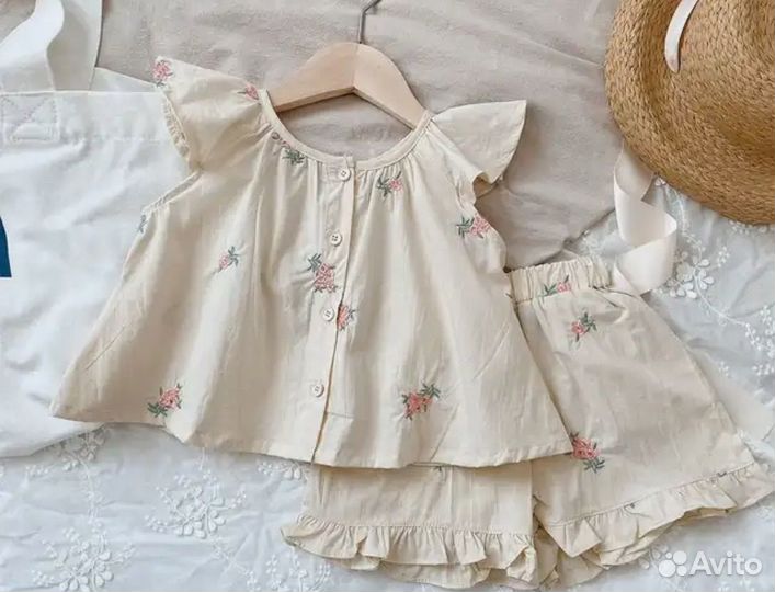 Летний костюм для девочки 104