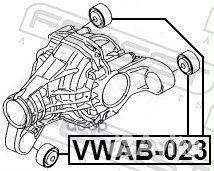 Сайлентблок дифференциала audi Q7 06-15/VW touareg
