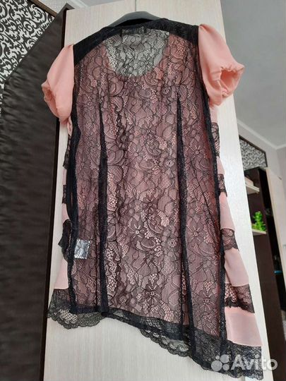 Блузка Dolce Gabbana стиль,кружево и шифон