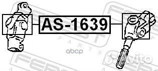 Крестовина рулевая 16x39 AS-1639 AS1639 Febest