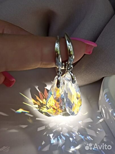 Серьги под Swarovski