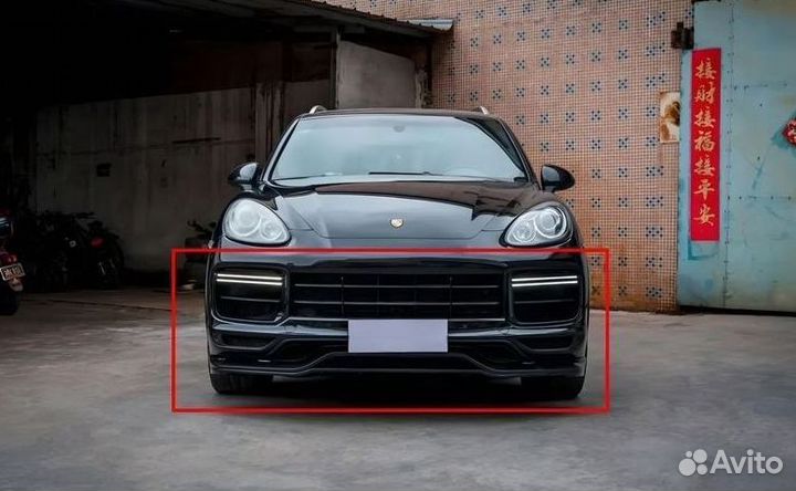 Передний бампер Рестайлинг Cayenne 958.1 стиль 9Y0