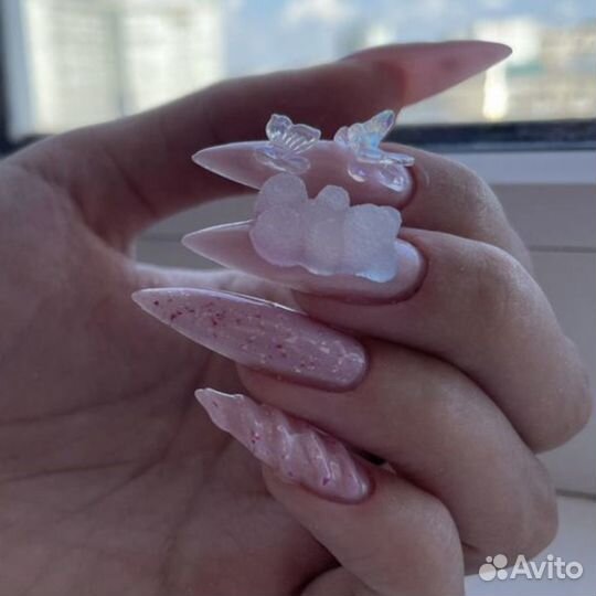 Маникюр крейзи сегодня педикюр ногти y2k фигурки