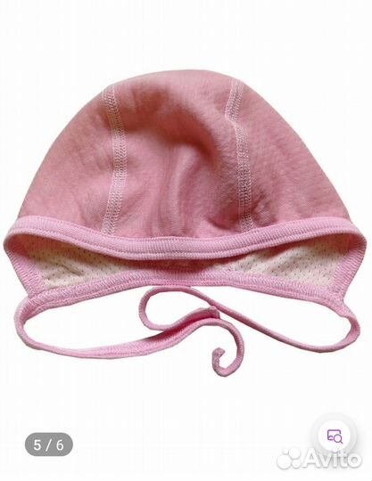Шапочка для новорожденного новая